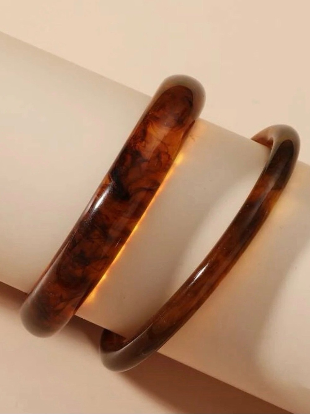 NWT-Tortoiseshell Bangle Bracelets Set of 2